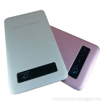 Ultra-thin polymer battery power bank, 4,000mAh, touchscreen, and digital display